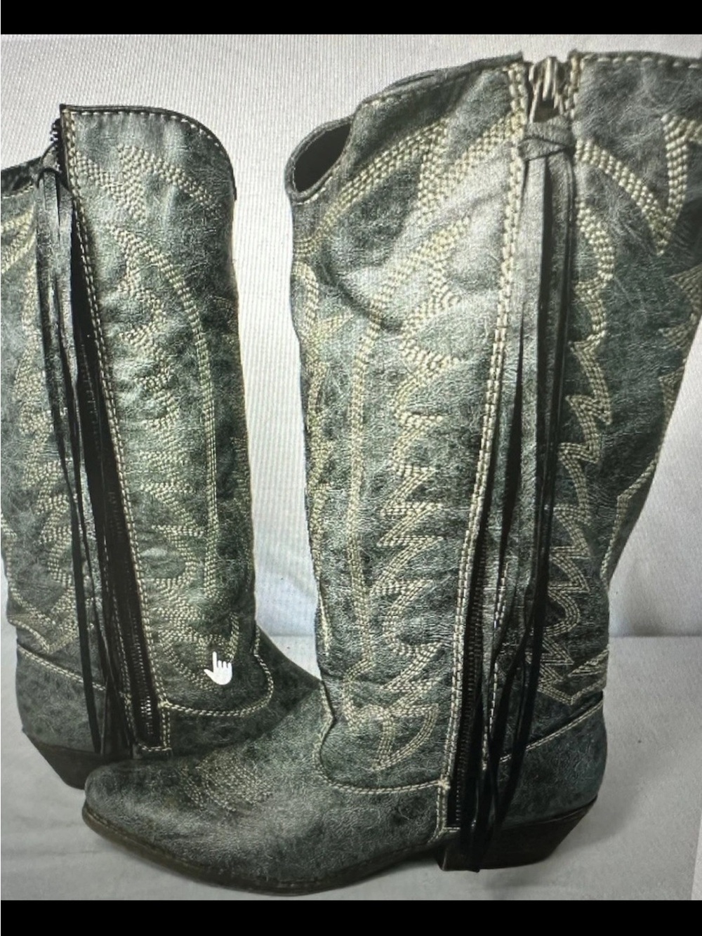 BB Wyatt Black Western Boot - 8.5M